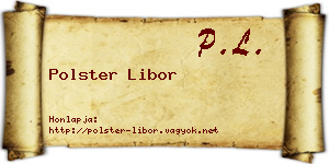 Polster Libor névjegykártya
